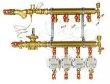 Модуль коллекторный этажный GE550-R2 латунь Giacomini
