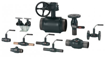 Кран шаровой сталь JIP Premium FF фланц Danfoss