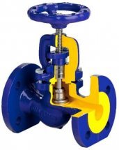 Клапан запорный ZETKAMA 215C Pn16/Pn25 T=350гр