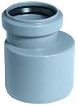 Переход эксцентрический короткий серый PP-H HT HTR Ostendorf