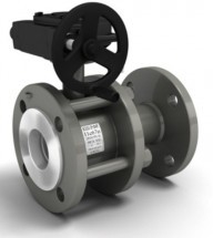 Кран шаровый LD 11С67П сталь КШ.Р.Ф.Р Ду50 Ру40 фл п/п с редуктором