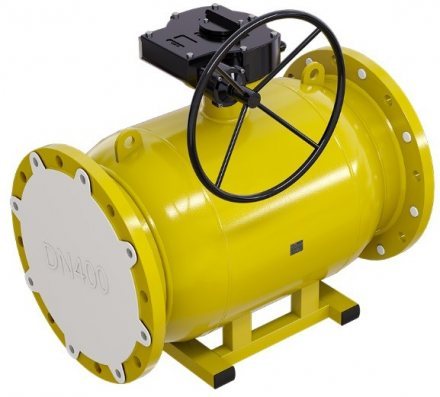 Кран шаровый ALSO КШ.Ф.GAS фланцевый мех. редуктор Ду500 Ру16