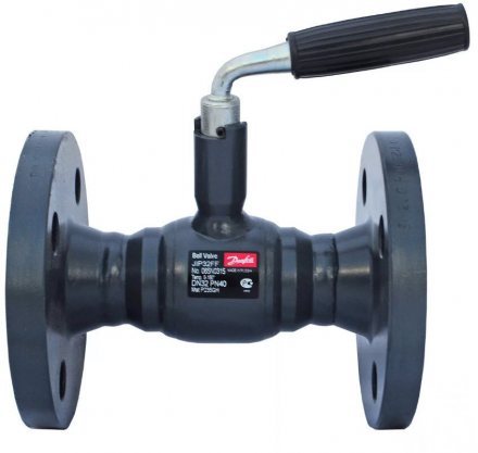 Кран шаровой сталь JIP-FF фланц Danfoss