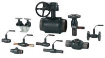 Кран шаровой сталь JIP/G-FF фланц с редуктором Danfoss