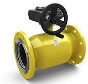 Кран шаровой LD КШ.Ц.Ф.Р Ду 300 Ру25 фл с редуктором КШ.Ц.Ф.Р.GAS.300/250.025.Н/П.02 газовый
