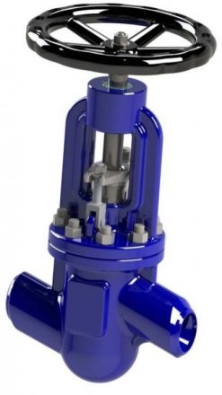 Клапан запорный ZETKAMA 217G Ру100 Тмах=550
