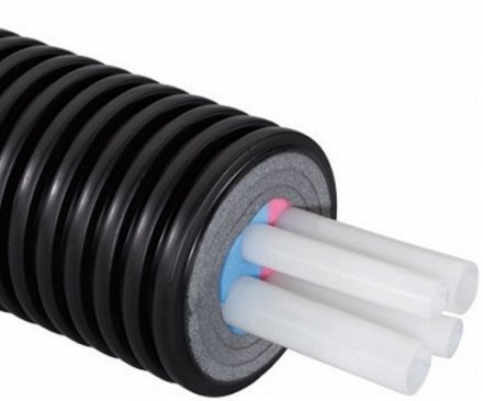 Труба теплоизолированная Ecoflex Quattro PE-Xa черный Uponor