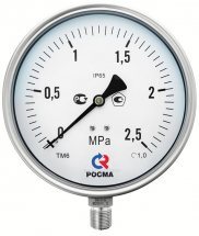 Манометр коррозионностойкий виброустойчивый РОСМА безопасное исп. ТМ-621Р Б
