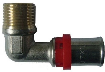 Угольник МП латунь Faro НР STC