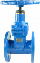 Задвижка клиновая Tecofi VOC4241C Ду65 Ру10/16 аналог МЗВ фланцевая, корпус - чугун, уплотнение - EPDM, обрезиненный клин Тмакс=110°С, со штурвалом