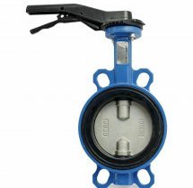 Затвор дисковый поворотный Tecofi TECFLY VPI 4449-02NI Ду40 Ру16 межфланцевые, корпус - чугун, диск - нержавеющая сталь, уплотнение - NBR, с рукояткой