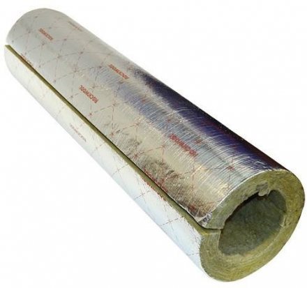 Цилиндр навивной ROCKWOOL 100 кашированный фольгой ROCKWOOL