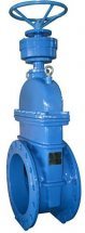Задвижка клиновая Tecofi VOC4241C Ду600 Ру16 аналог МЗВ фланцевая, корпус - чугун, уплотнение - EPDM, обрезиненный клин Тмакс=110°С, с редуктором