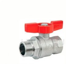 Шаровой кран латунный ВР-НР, полнопроходной, ручка-бабочка Giacomini R854 Ду 15 Ру 35 R854X023