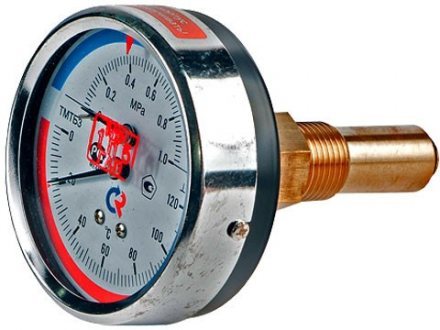 Термоманометр осевой ТМТБр 120C Росма
