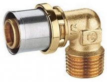 Угольник МП для PE-X латунь RM127 НР Giacomini