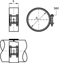 Соединительный хомут CV (W5) SML Rapid