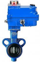 Затвор дисковый поворотный DN.ru AL-316L-EPDM Ду25 Ру16 с электроприводом DN.ru 003 blue 24В