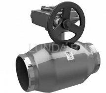 Шаровой стальной кран сварка/сварка, с редуктором, LD Ду 500 Ру 16 КШ.Ц.П.Р.500/400.016.02