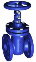 Задвижка клиновая Tecofi V4246 Ду300 Ру16 фланцевая, корпус - ковкий чугун, уплотнение - латунь, Тмакс=150°С, со штурвалом