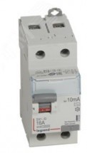 Автомат. выключатель дифференц. (ВДТ) Legrand DX3 10мА 2р 230В AС 10кА