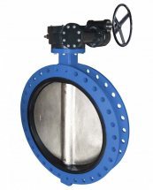 Затвор поворотный дисковый TECOFI фл. с дв. эксцентристетом TECWAT Ру40