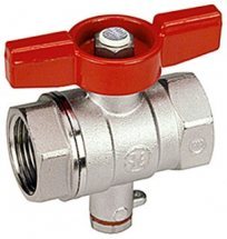 Кран шаровой латунный R251T ВР бабочка Giacomini