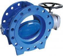 Затвор поворотный дисковый TECOFI фл. с э/п AUMA 3Ф-400В Ру25