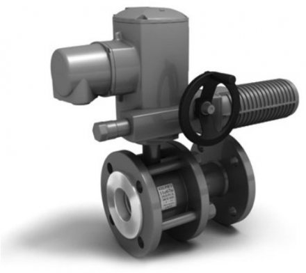 Кран шаровый AUMA LD КШРФЭ Ду150 Ру16 фл н/п КШ.Р.Ф.Э.150/125.016.Н/П.02