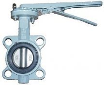Затвор дисковый поворотный ABRA-BUV-VF PN16 DN32-600 GG25 / AISI316 / NBR с рукояткой или редуктором. Серия 863