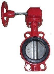 Затвор дисковый поворотный ABRA-BUV-VF PN16 DN32-600 GG25 / AISI316 / EPDM с рукояткой или редуктором. Серия 866