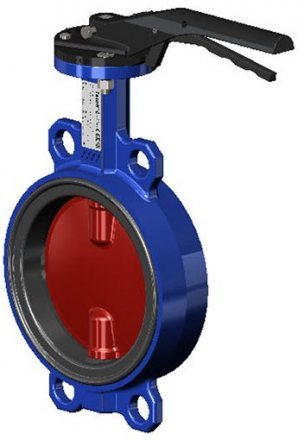 Затвор поворотный дисковый TECOFI межфл. VPI TECFLY диск чугун упл. EPDM Ру16