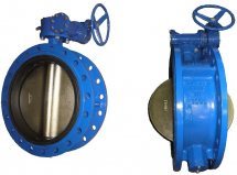 Затвор дисковый фланцевый ABRA-BUV-FL PN10 и PN16 DN50-1000 с рукояткой и редуктором. Серия 226. 263. 266