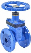 Задвижка клиновая Tecofi VOC4241C Ду40 Ру16 аналог МЗВ фланцевая, корпус - чугун, уплотнение - EPDM, обрезиненный клин Тмакс=110°С, со штурвалом