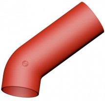 Длинный отвод 45° S-SML SMART L=250 мм