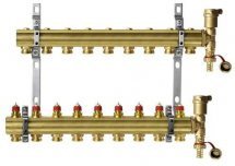Коллектор латунный распределительный FHF-set Danfoss