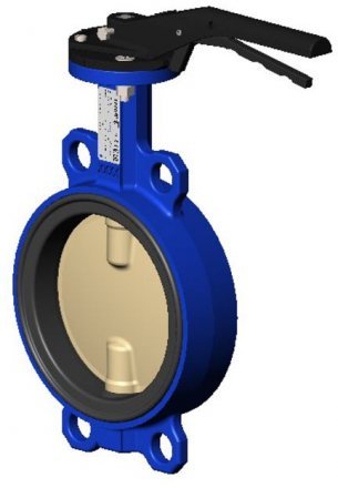 Затвор поворотный дисковый TECOFI межфл. TECFLY диск ал./бронза упл. EPDM Ду125