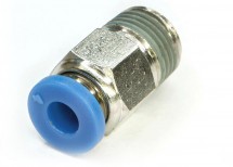 Пневмофитинг цанговый прямой с наружной резьбой PC 4-01 (R1/8&quot;)