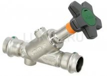Наклонный вентиль Easytop Inox (полнопроходной) с SC_Contur, модель 2337.5, Viega Ду 50 Ру 16 757915