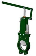 Задвижка шиберная чугун межфл VG3400-02MM рычаг Tecofi