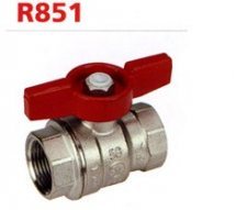 Кран шаровой латунный R851 ВР/ВР полный проход бабочка Giacomini