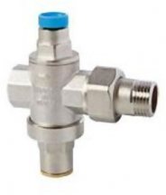 Регулятор (редуктор) давления FARG MINIRID 1/2&quot;, DN15, PN15, Pmax-15 бар, Pout 1,2-6bar, хром, G1/4&quot; под манометр, нак. Гайка (491.1/2)