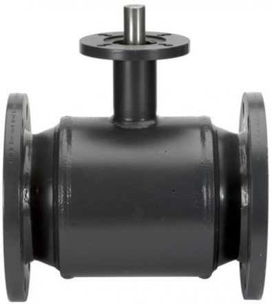 Кран шаровой стальной JIP Premium FF Ру25 фл с ISO фл под редуктор, эл/привод Danfoss