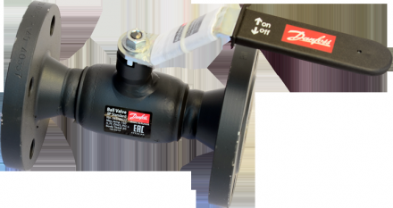 Кран шаровой стальной JIP Standartd Ру16 фл Danfoss