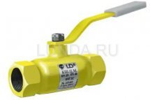 Шаровой стальной кран для газа резьба/резьба, с рукояткой LD Ду 15 Ру 40 КШ.Ц.М.015.040.Н/П.02