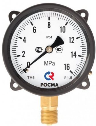 Манометр РОСМА повыш. пылевлагозащищенность ТМ-510P