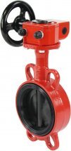 Затвор дисковый ГРАНВЭЛ ЗПВС-FL(W)-3 Ду100 Ру16 MDV-E EPDM межфланцевый с редуктором